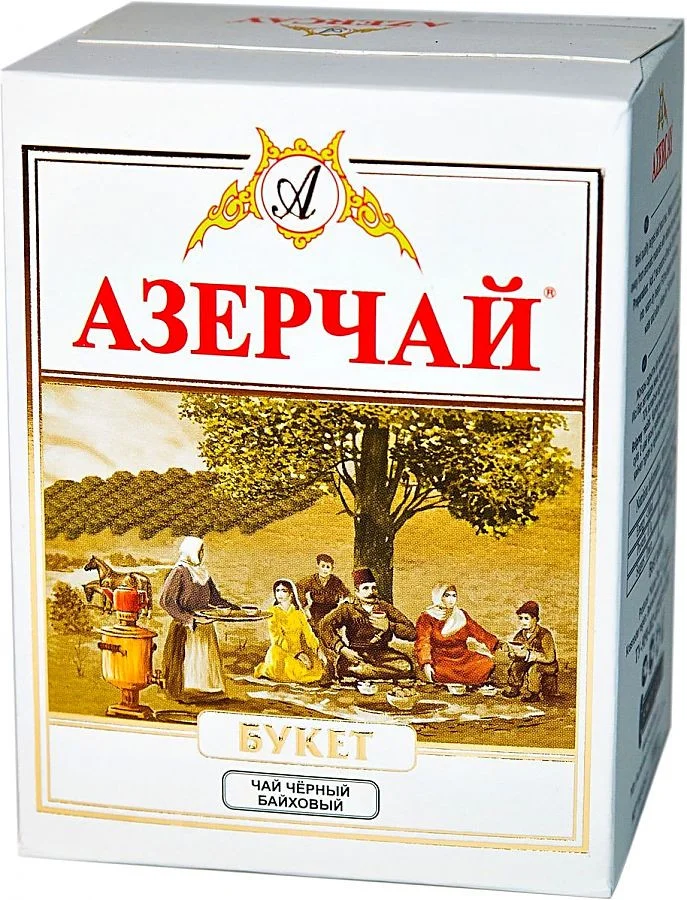 Чай Азерчай 100г *30шт. черный букет листовой