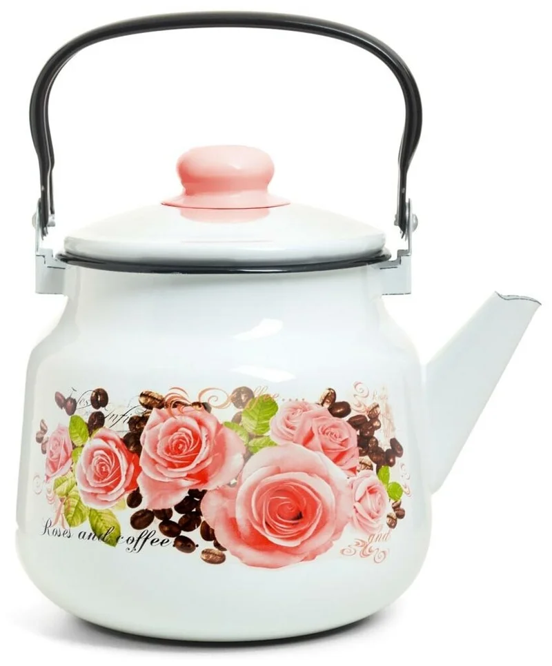 Чайник ЭТ-75088 Розы и кофе 2.5л