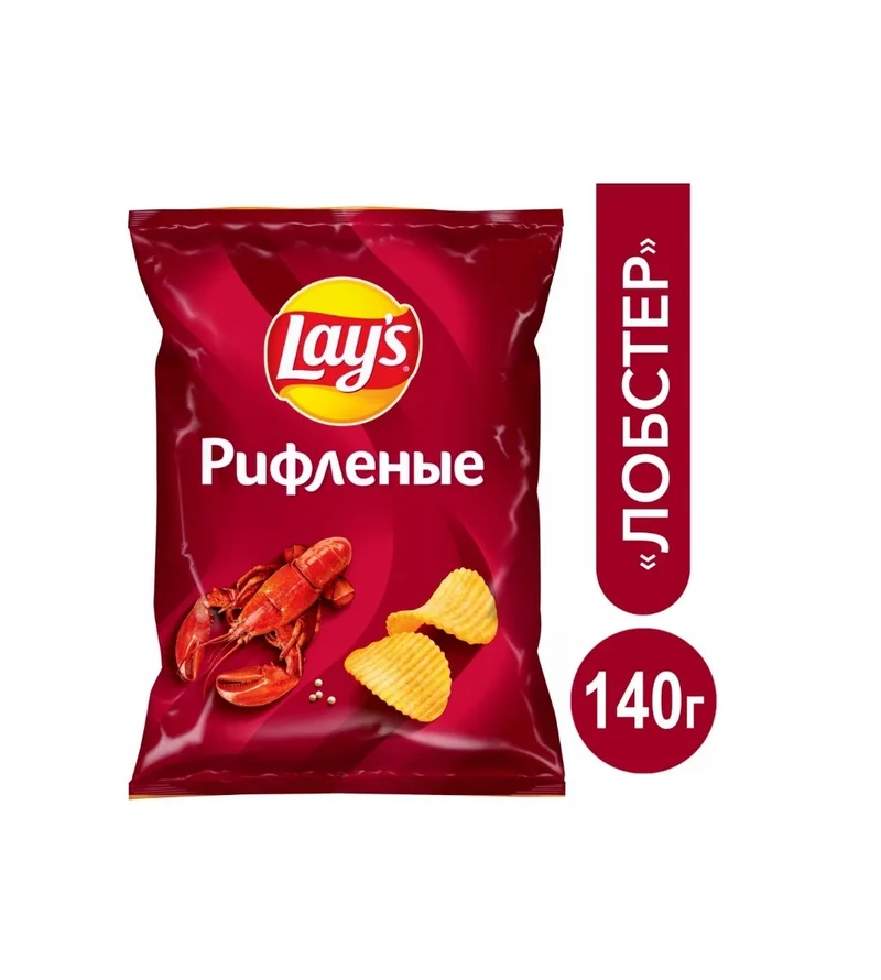 Чипсы картофельные Lay's лобстер 140 г