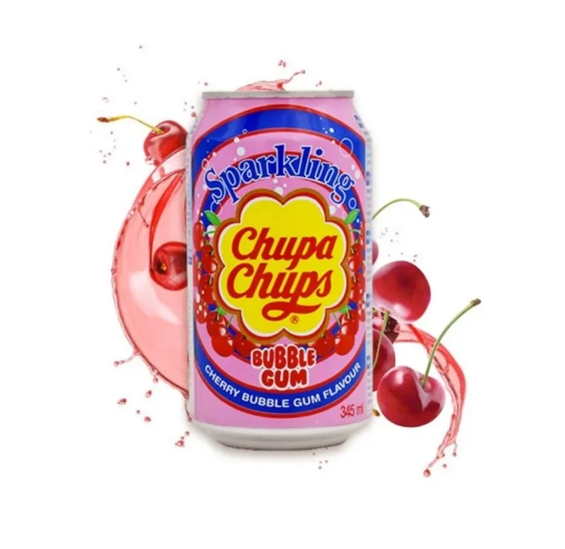 Chupa Chups Напиток газированный Чупс Чупс Cherry Bubble Gum