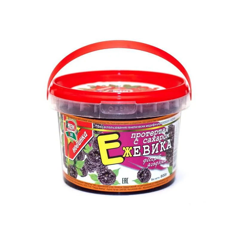 Ежевика протертая с сахаром 800г
