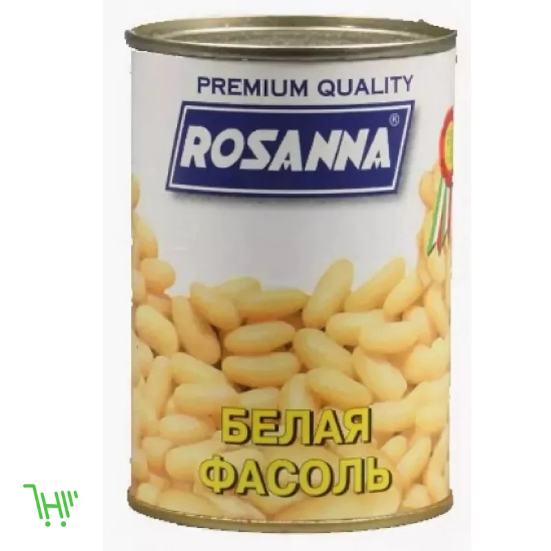 Фасоль Росанна белая, ж/б 400г