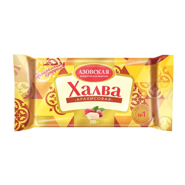 Халва арахисовая Азовская кондитерская фабрика, 250 г