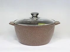Кастрюля 4л АП Гранит brown