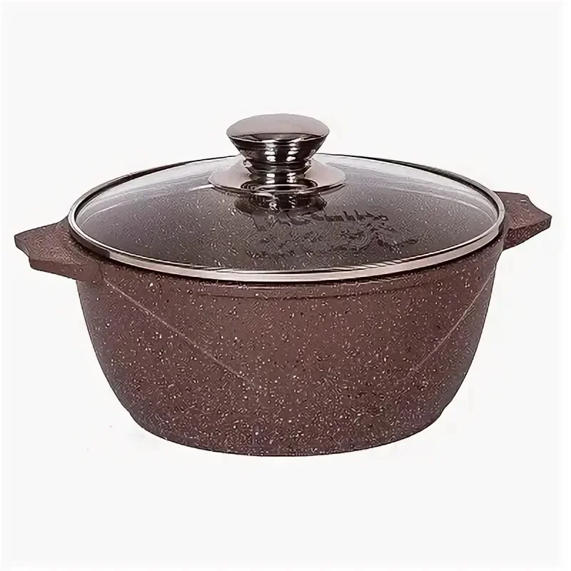 Кастрюля 6л АП Гранит brown