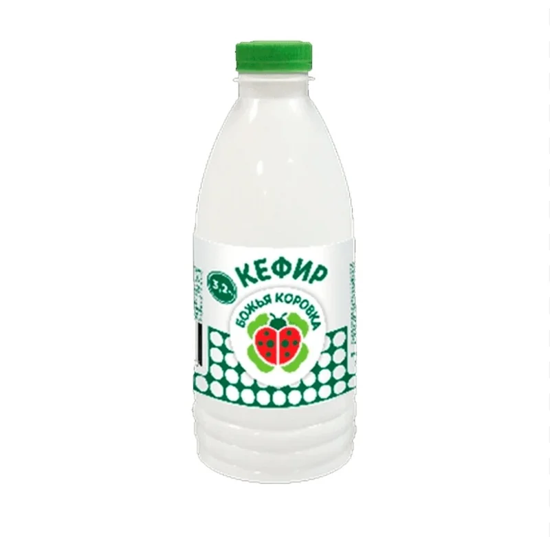 Кефир Божья Коровка 3,2% 900 мл