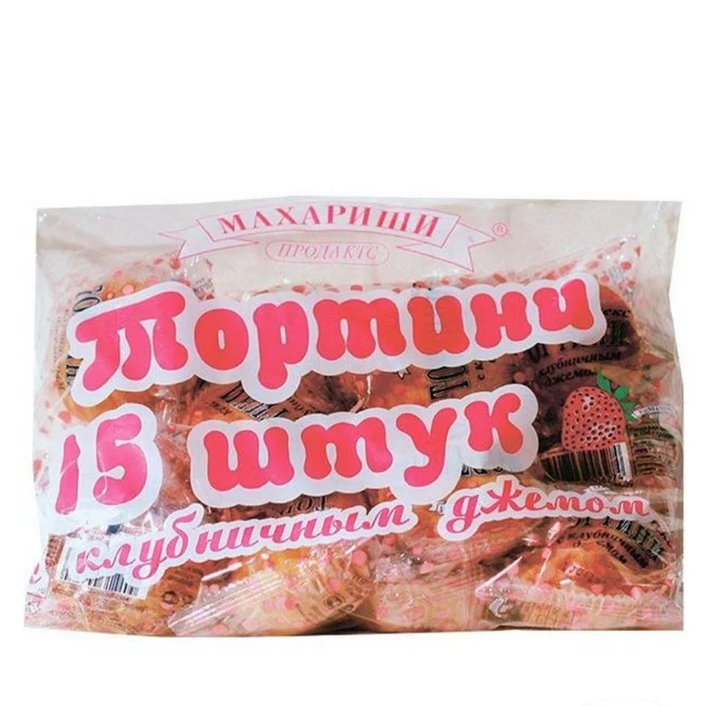 Кексы Махариши Продактс "Тортини | Клубничные", 500