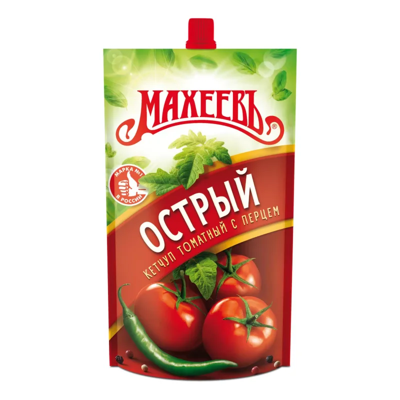 Кетчуп Махеевъ Острый Томатный с перцем 300г