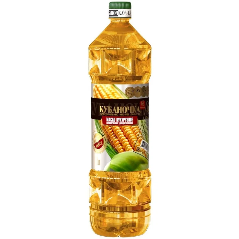 Кубаночка масло кукурузное рафинированное 1л