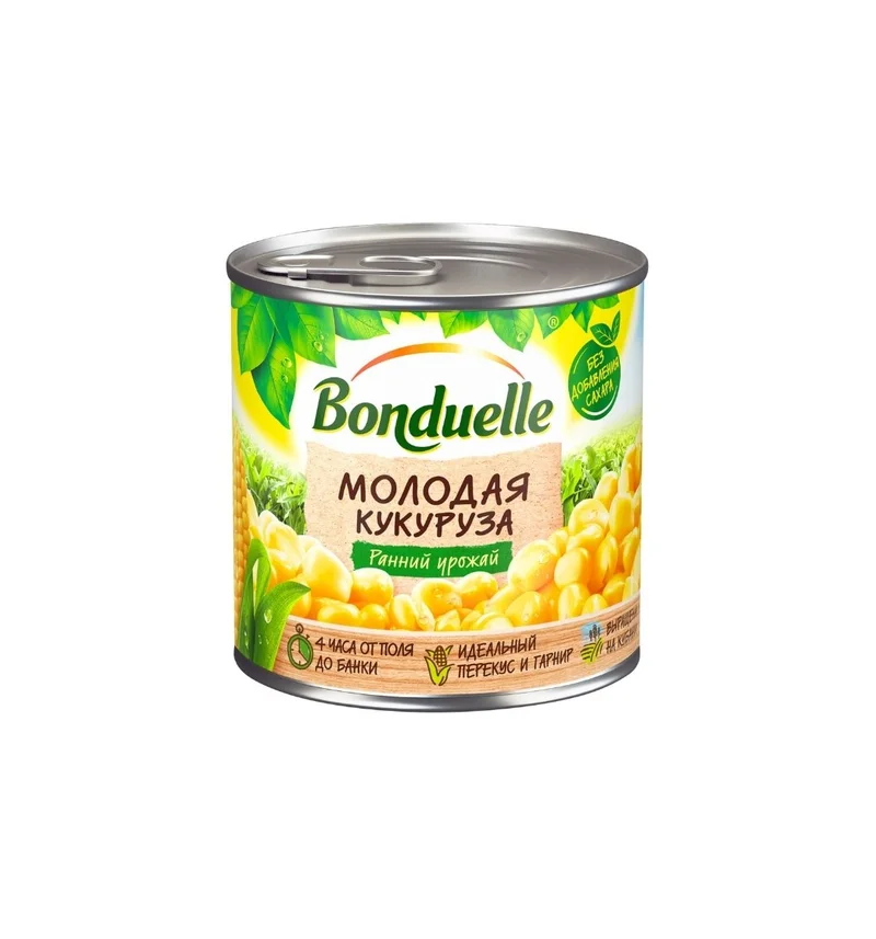 Кукуруза молодая Bonduelle, 170 г, 212 мл