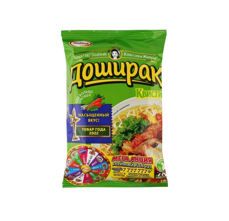 Лапша Доширак Квисти со вкусом курица, 70г