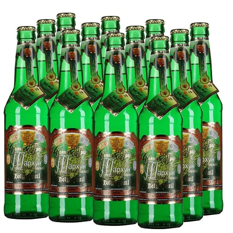 Лимонад Святой Грааль Тархун, 0.5 л, стеклянная бутылка, 12 шт.
