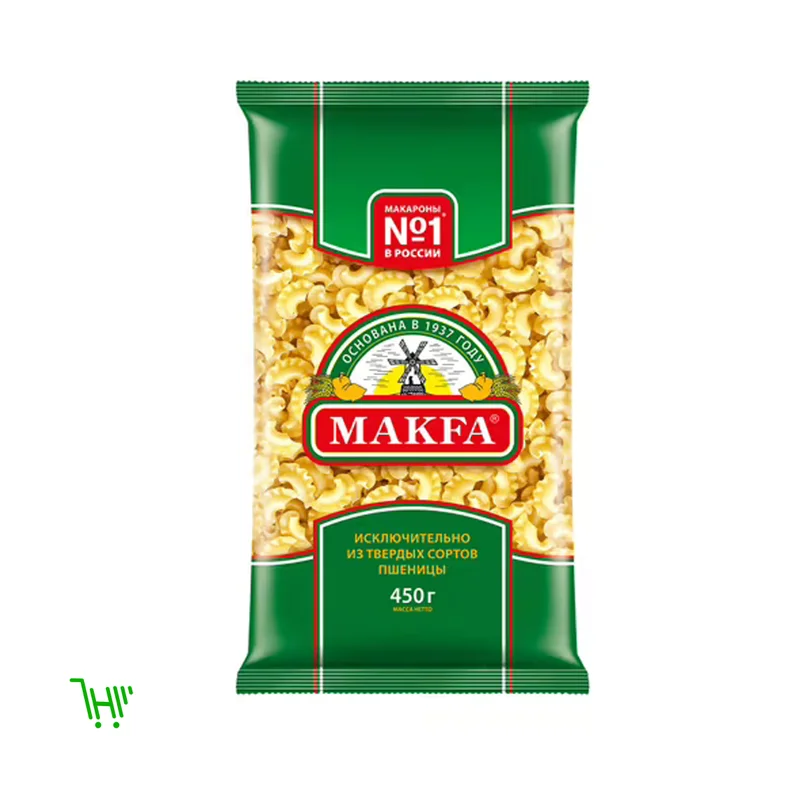 Макаронные изделия Makfa Петушиные Гребешки, 450г