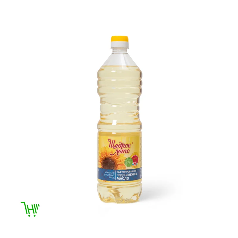 Масло подсолнечное рафинированное Щедрое лето 0,9 л