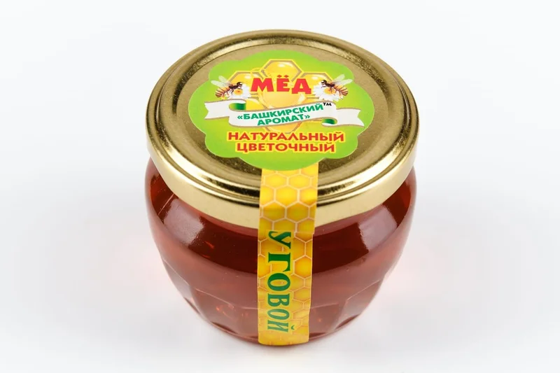 Мед Башкирский АРОМАТ, ст/б луговой, 180 г