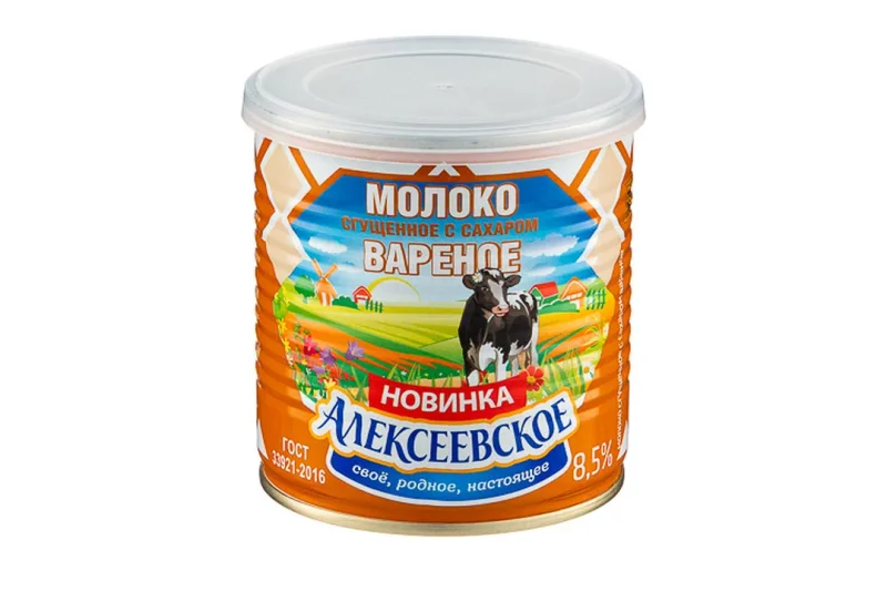 Молоко сгущённое Алексеевское вареное 8,5% 360 г