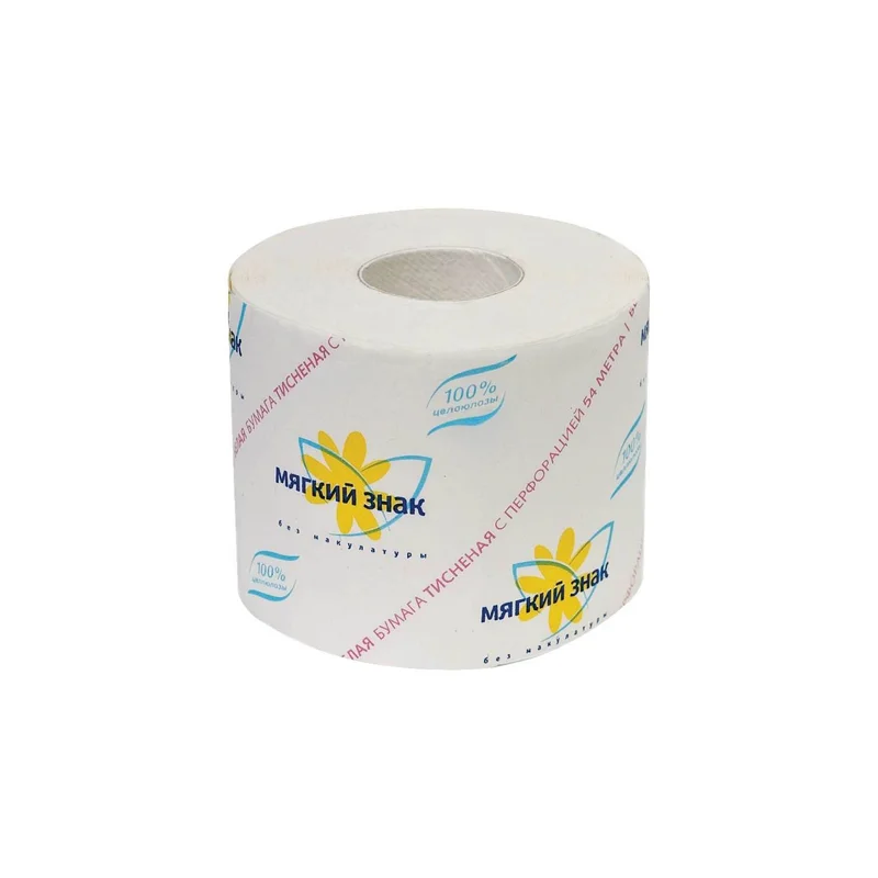 Мягкий знак - Туалетная бумага 1-слойная (1*72ШТ)