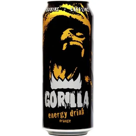 Напиток энергетический GORILLA Orange ж/б, 0,45л