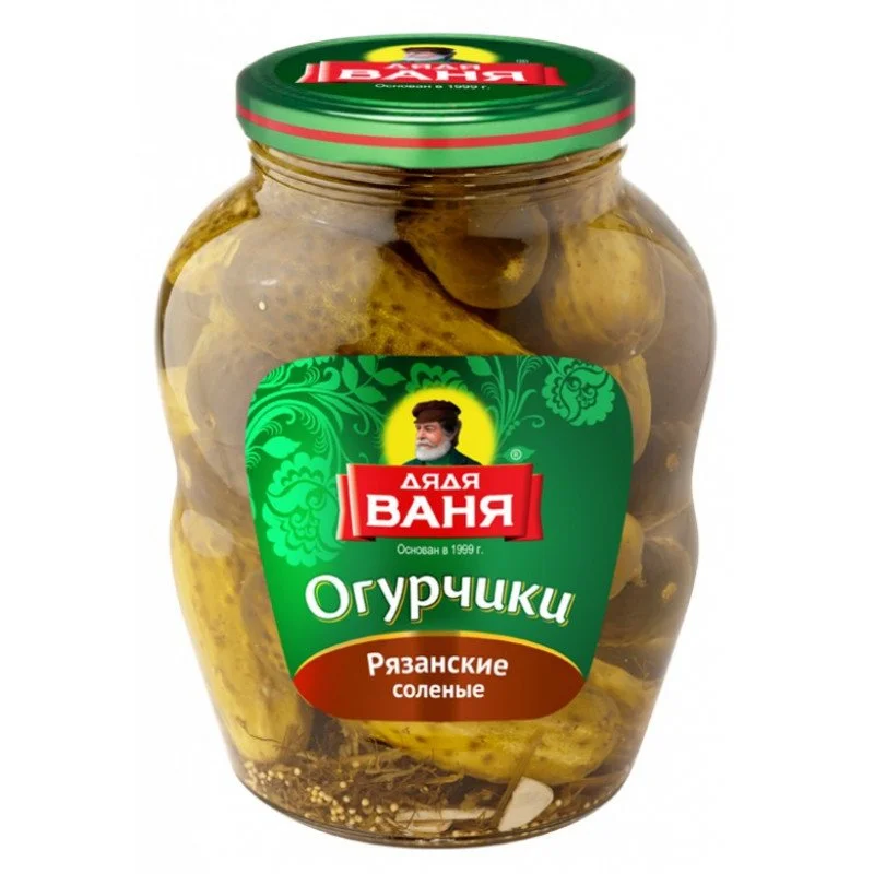 Огурцы Дядя Ваня Рязанские соленые 1800 г