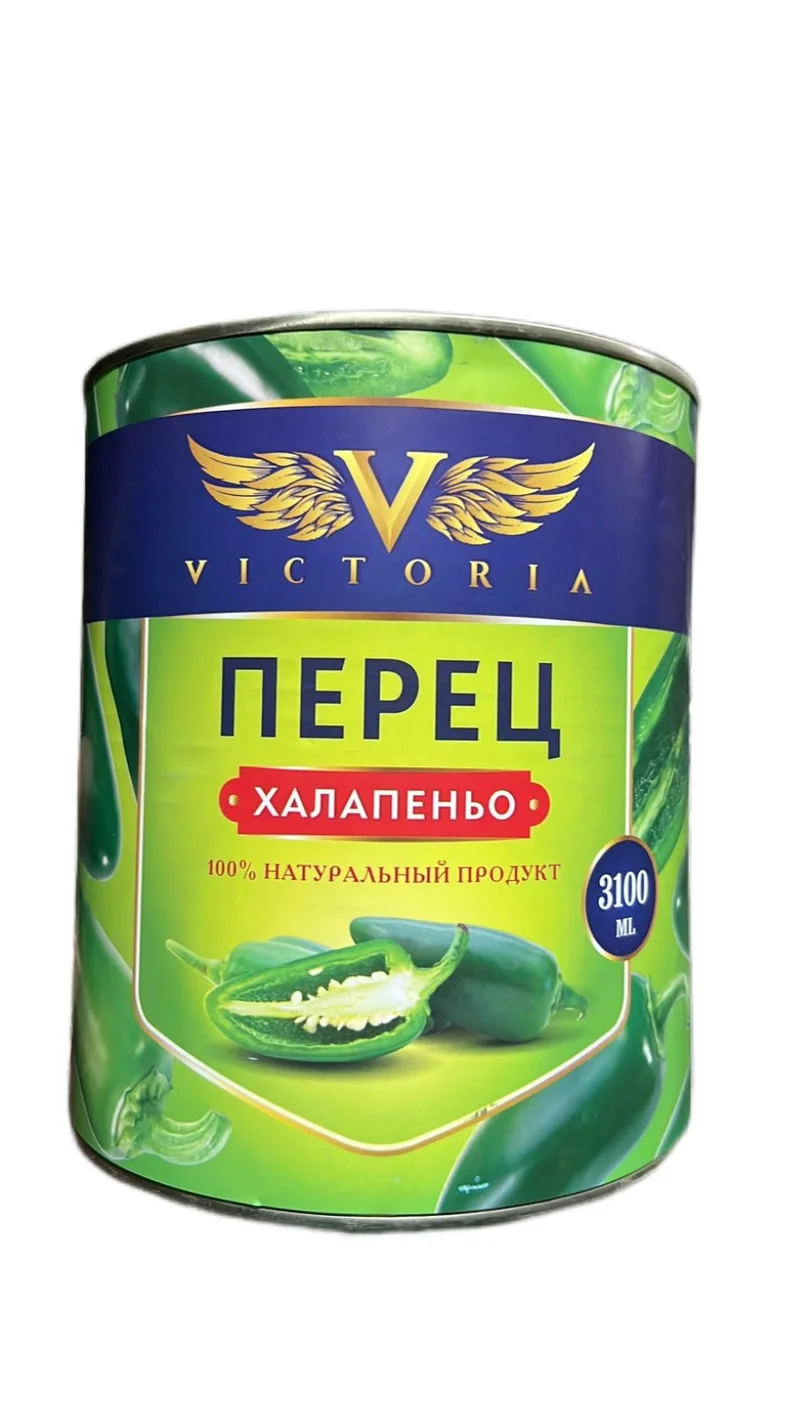 Перец халапеньо резаный VICTORIA 3100мл