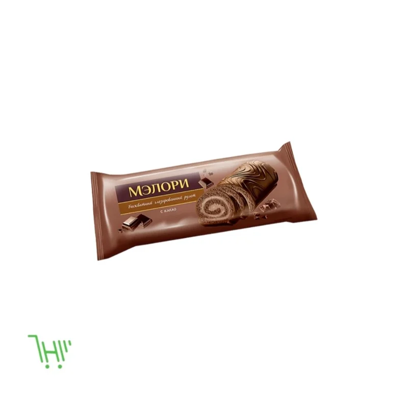 Рулет глазированный Мэлори с какао, 200 г