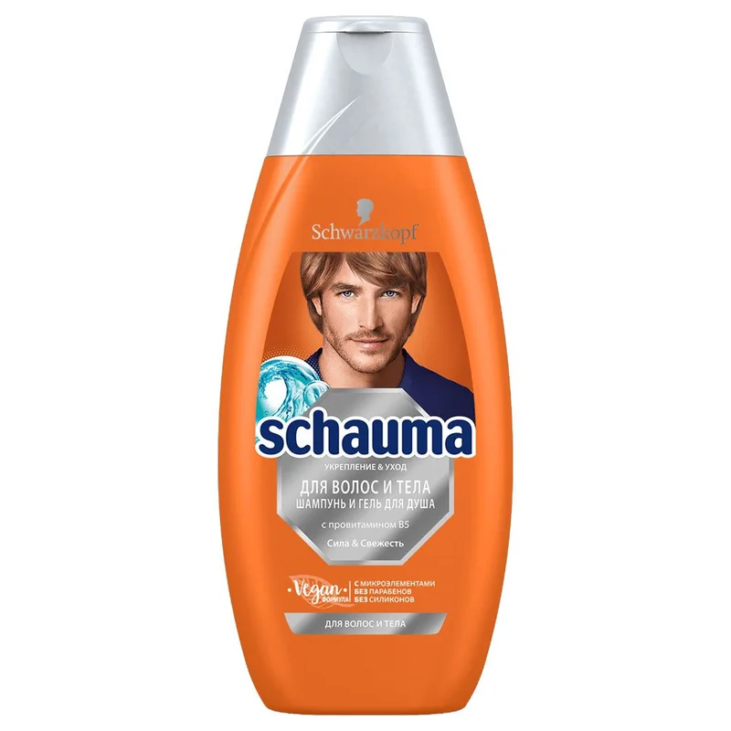 Schauma Men Шампунь для волос и тела 380мл
