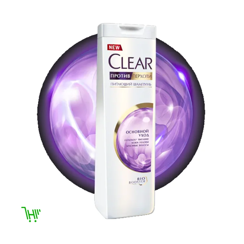 Шампунь Основной Уход Антибактериальный эффект Clear 400мл