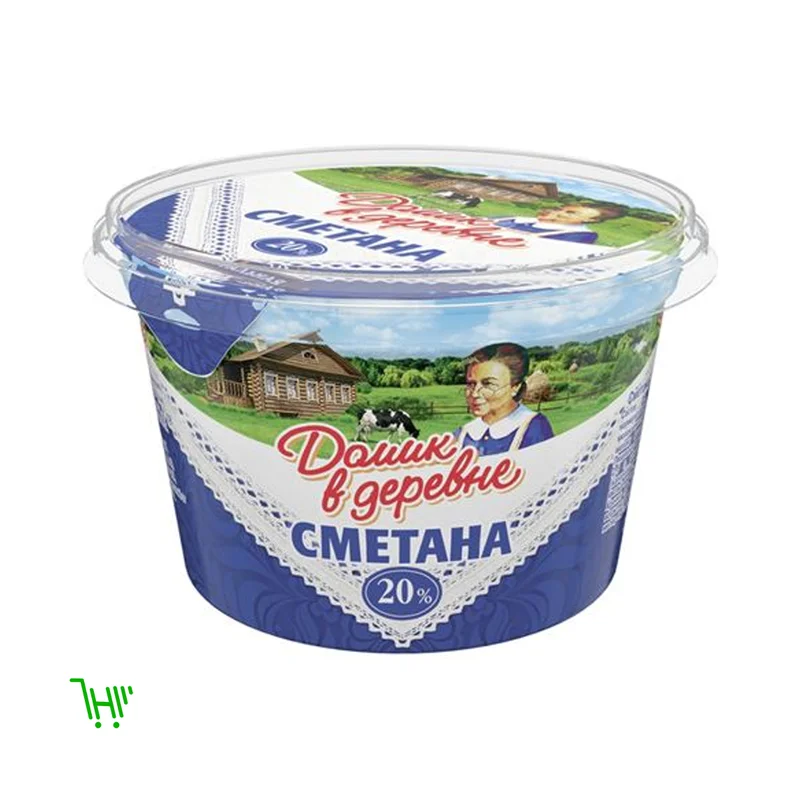 Сметана Домик в Деревне20%, 180 г БЗМЖ