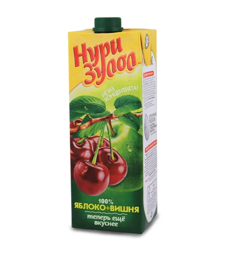 Сок Нури Зулол 1л Нектар Вишня + Яблоко