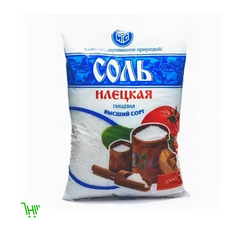 Соль Илецкая поваренная пищевая в/с мелкая 1000г