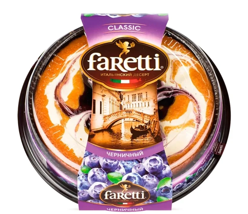 Торт Faretti Клубничный, 400г