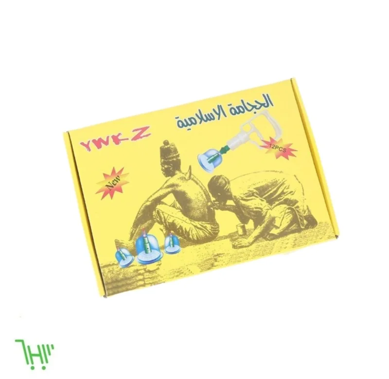 Вакуумные банки для Хиджамы из 12 штук с насосом + с удлинителем