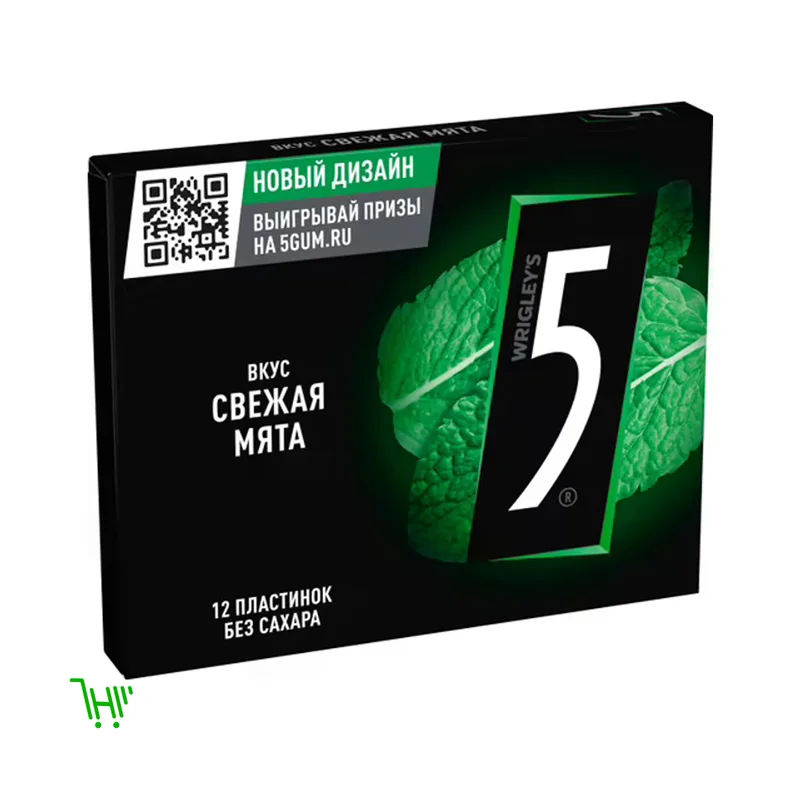 Жевательная резинка Five 5 Electro Свежая мята