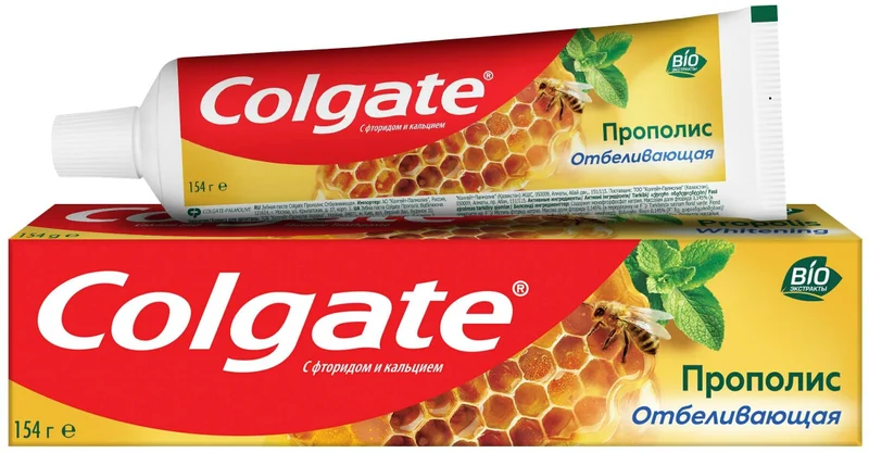 Зубная паста Colgate Прополис и Алоэ с натуральными ингредиентами для защиты от кариеса и свежего дыхания, 100мл